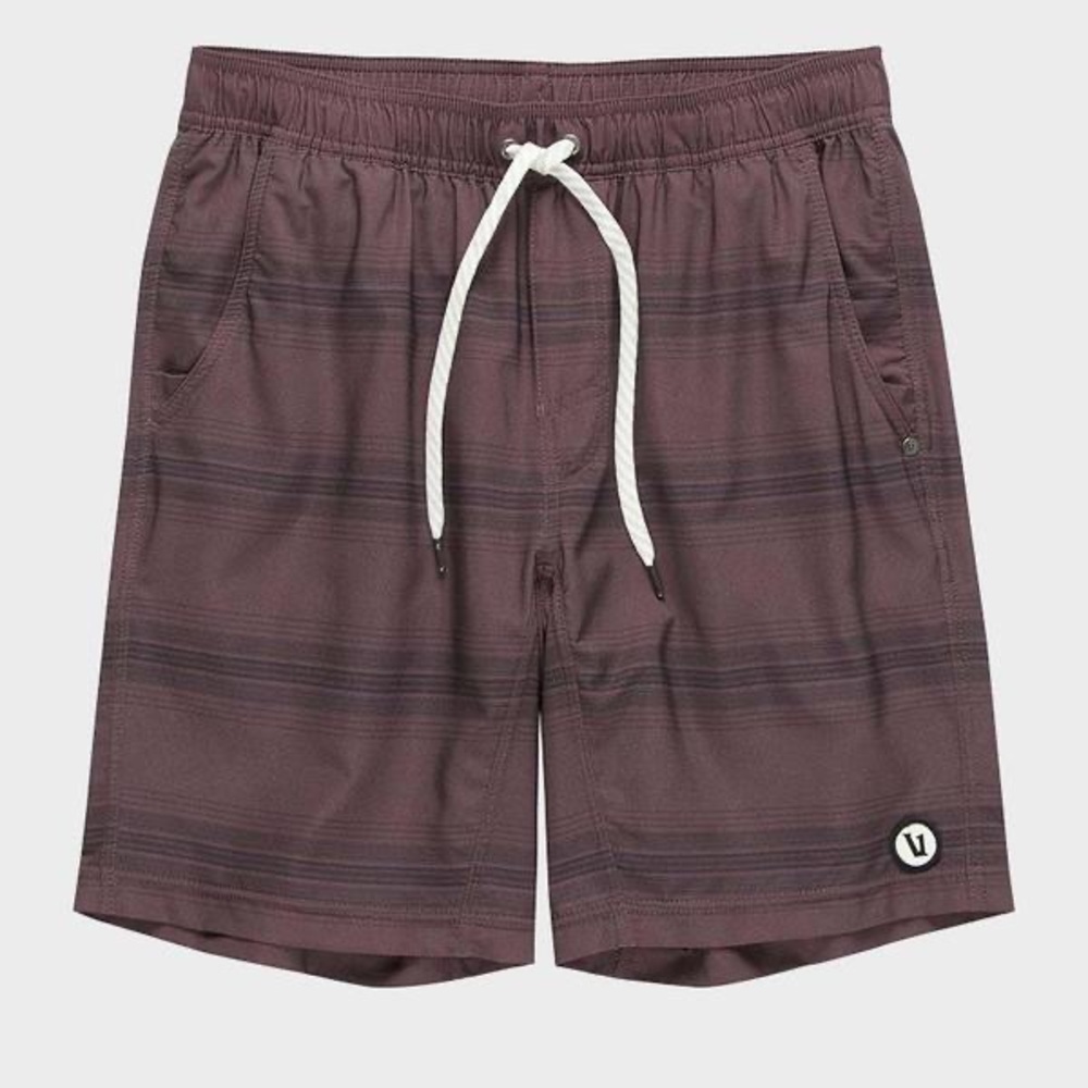 Vuori Kore Shorts Fig Black Stripe Medium